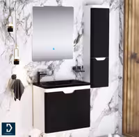 روشویی کابینتی لوکس کابین مدل 602A مشکی