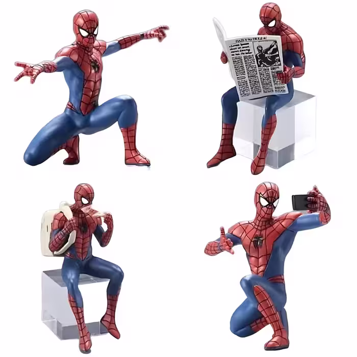 فیگور مرد عنکبوتی (اسپایدرمن) Spider-Man مجموعه 4 عددی