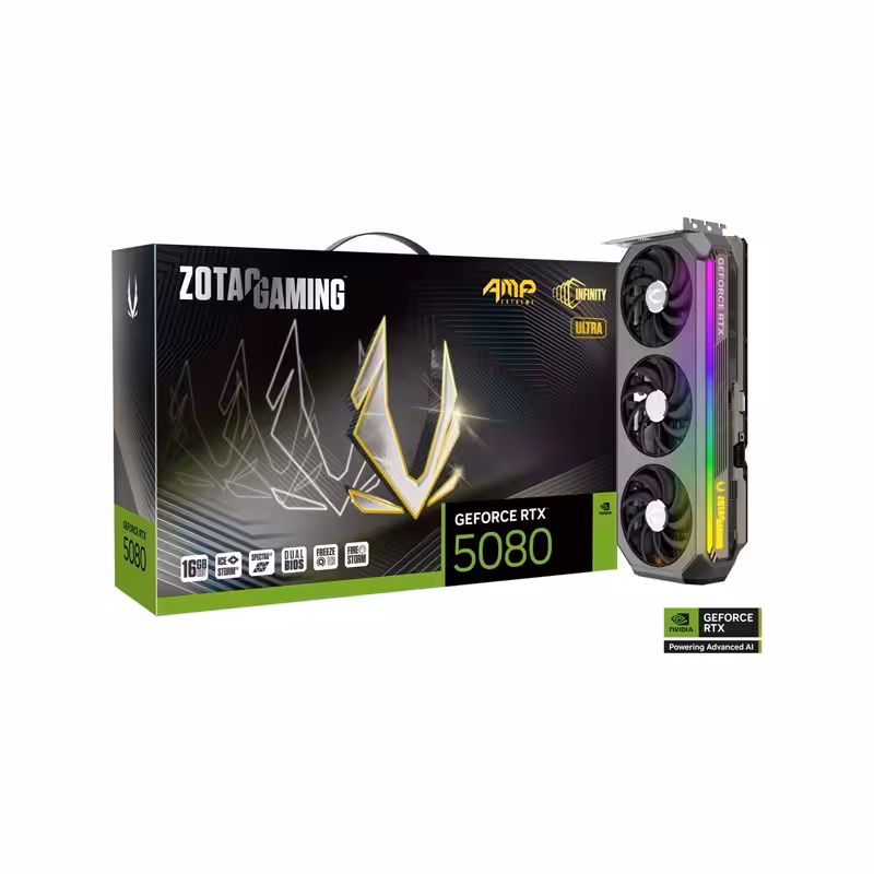 کارت گرافیک زوتاک GAMING GeForce RTX5080 AMP Extreme INFINITY ULTRA 16GB GDDR7