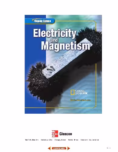 خرید و دانلود نسخه کامل کتاب Science Module N Electricity and Magnetism