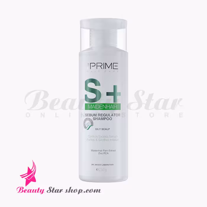 شامپو متعادل کننده چربی  S پرایم مناسب مو چرب حجم 250 میلی لیتر