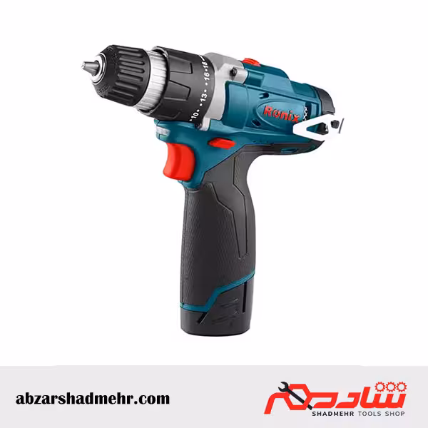 دریل شارژی 12 ولت دوباتری رونیکس 8812