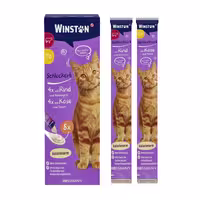 بستنی گربه وینستون Winston با طعم گوشت گاو و پنیر 8 عددی