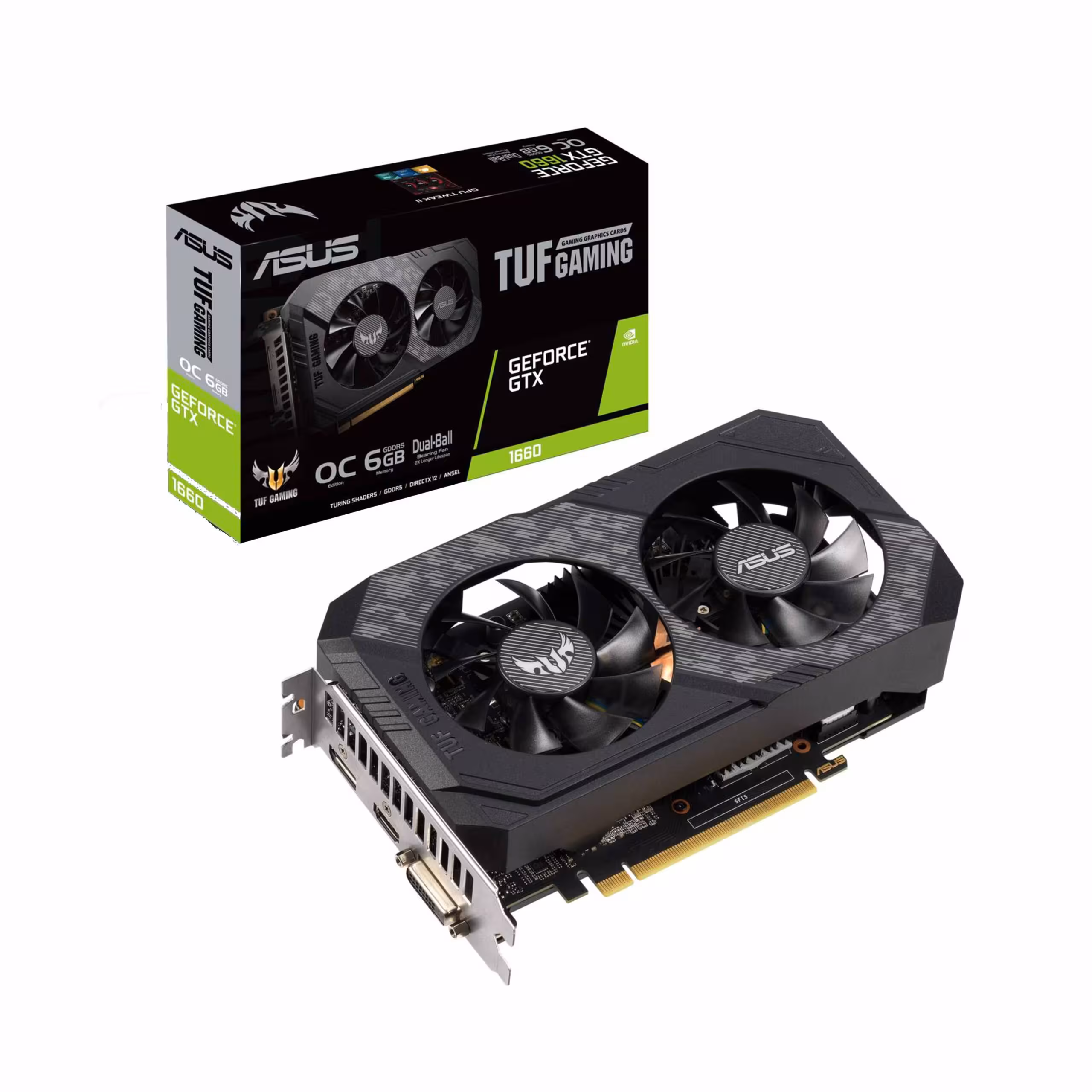 کارت گرافیک ایسوس مدل TUF-GTX1660-O6G-GAMING