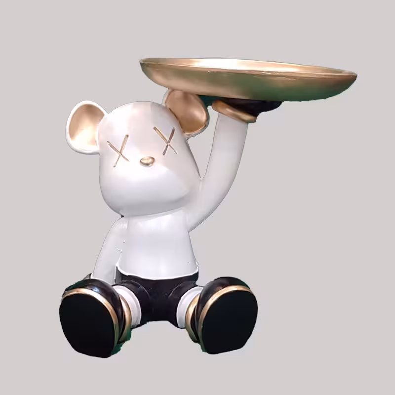 دکوری مدل کاوز خرس سینی به دست