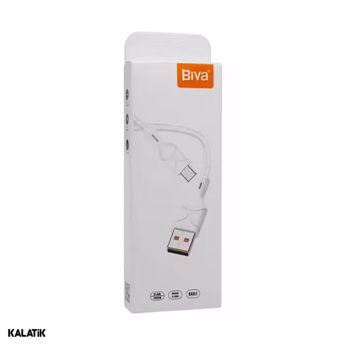 کابل تبدیل USB-A به USB-C بیوا مدل C-06 به طول 1 متر