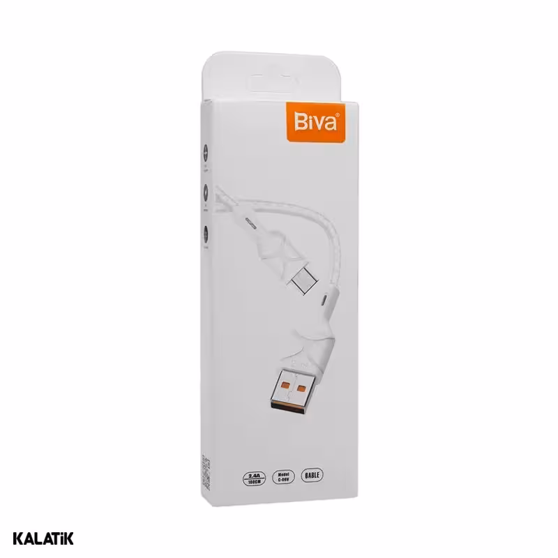 کابل تبدیل USB-A به USB-C بیوا مدل C-06 به طول 1 متر