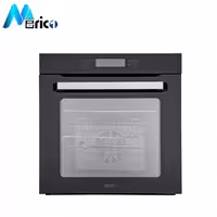 فر برقی استیل البرز کد FE80 شیشه مشکی پنل لمسی