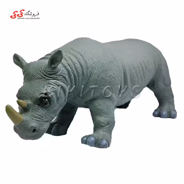 اسباب بازی حیوانات فیگور گوشتی کرگدن