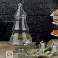 کلمن شیشه ای طرح کاج مدل 3205