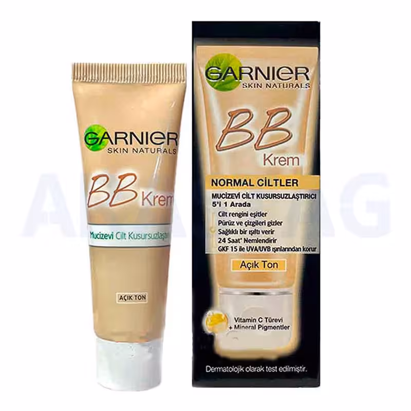 بی بی کرم گارنیر 5in1 رنگ روشن برای پوست نرمال حجم 18 میلی