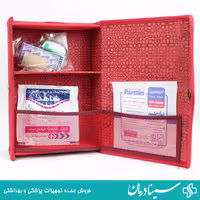 جعبه کمک های اولیه قرمز مدل دیواری الماس شهر