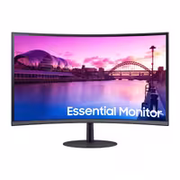 مانیتور 32 اینچ سامسونگ، مدل Essential S3 LS32C390، با کیفیت تصویر بالا و طراحی مدرن، مناسب برای کار و سرگرمی.