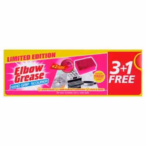 اسکاج انگلیسی البوگریز Elbow Grease Pink Scourer همه منظوره 4 عددی