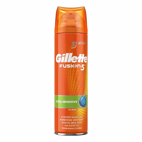 ژل اصلاح ژیلت مدل Fusion 5 Ultra Sensitive حجم 200 میل