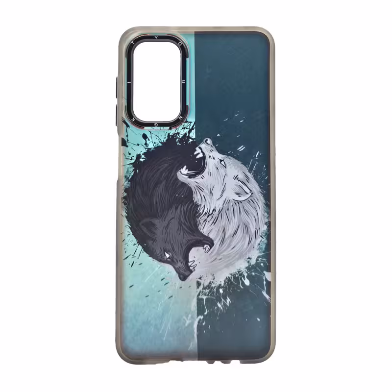 قاب طرح یین یانگ هولوگرامی دارای محافظ لنز  A22 5G گلکسی سامسونگ