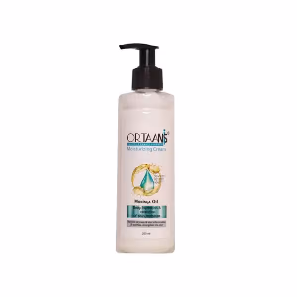 کرم پمپی دست و صورت مورینگا اورتانیس ortaanis moisturizing cream 250ml