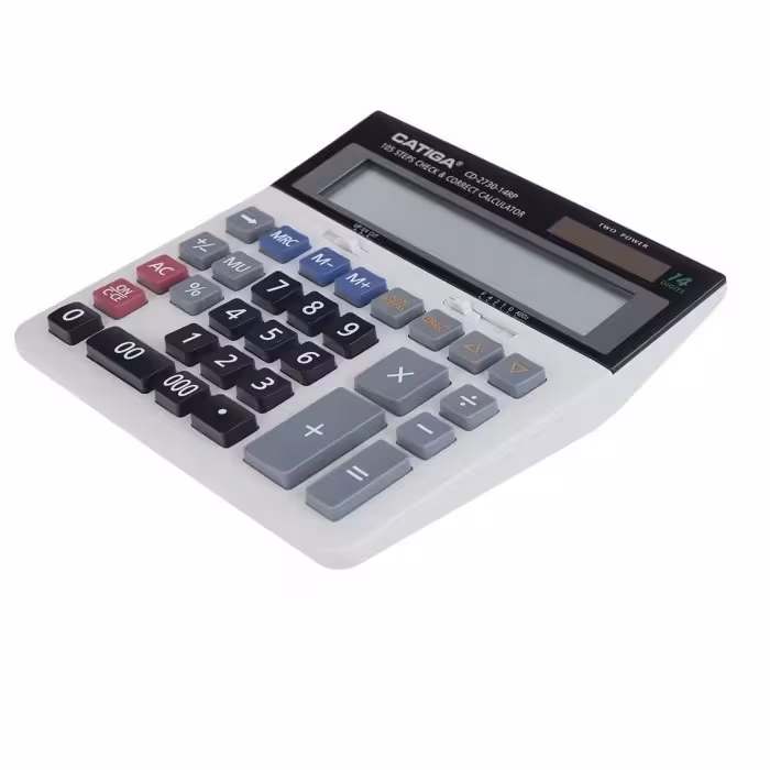 ماشین حساب رومیزی کاتیگا CD-2730-14RP