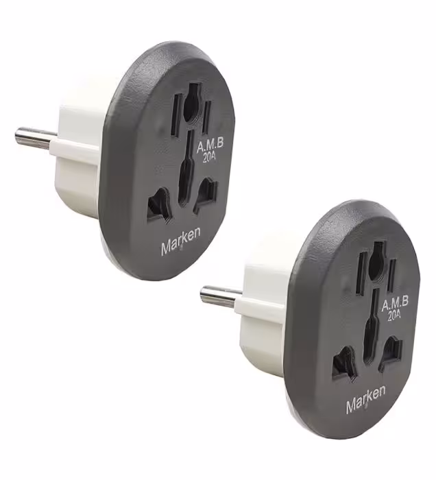 تبدیل برق 3 به 2 مارکن مدل هیرو پاور کد 20A - بسته 2 عددی