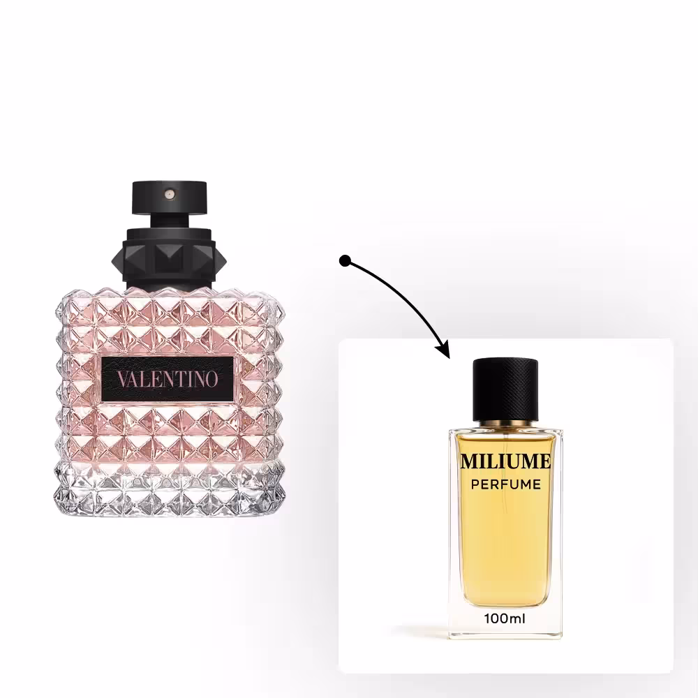 اسانس عطر Valentino Donna Born In Roma برند Argeville - کد 1107 - والنتینو دونا بورن این روما 100ML - میلیوم پرفیوم