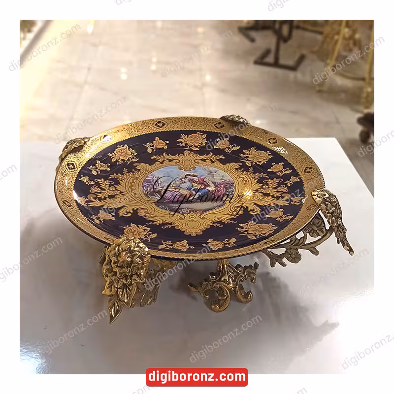 ظرف شیرینی خوری سرمه ای