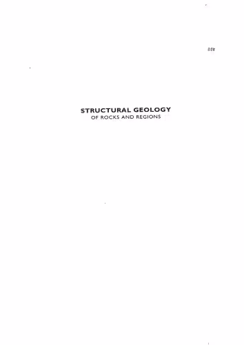 خرید و دانلود نسخه کامل کتاب Structural Geology of Rocks and Regions, 2nd Edition