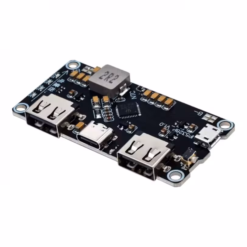 ماژول پاوربانک فست شارژ با دو خروجی USB و Type-C