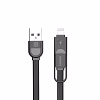 کابل تبدیل USB به microUSB/لایتنینگ ریمکس مدل YArDS طول 1 متر