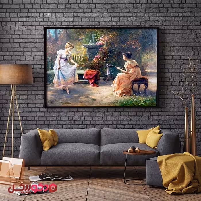 تابلو مخمل طرح کلاسیک P32