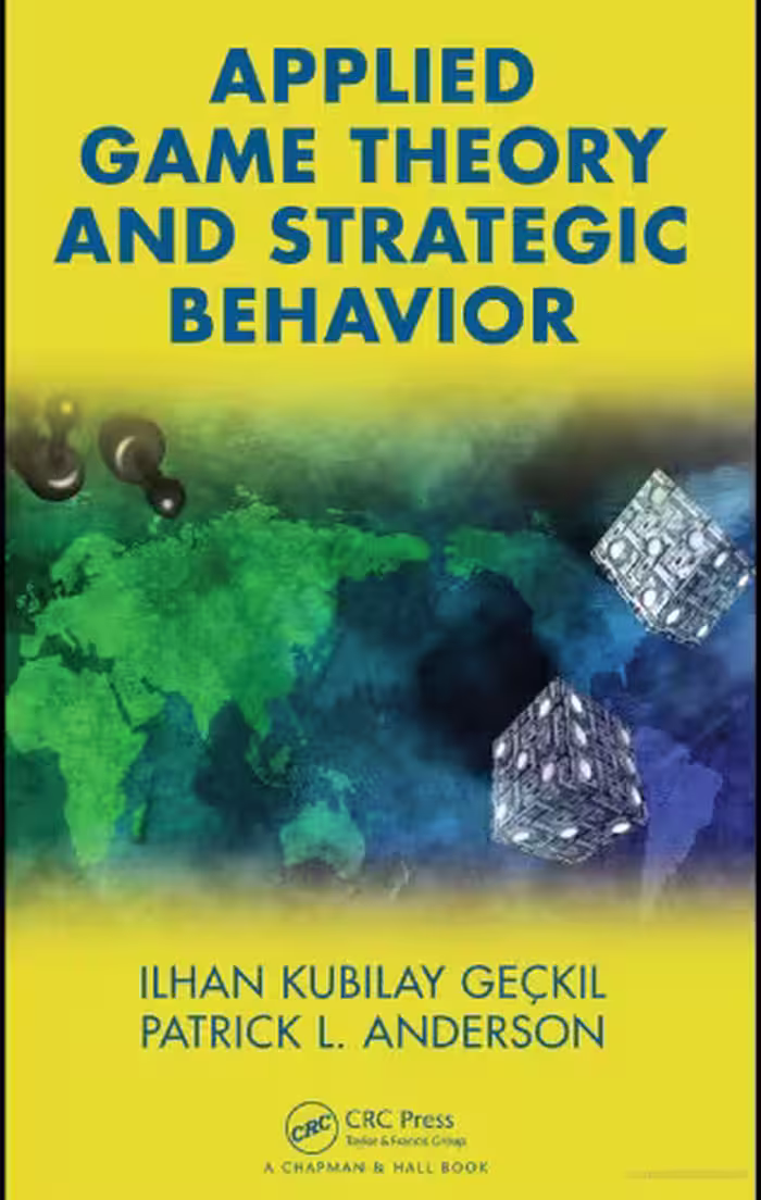خرید و دانلود نسخه کامل کتاب Applied game theory and strategic behavior