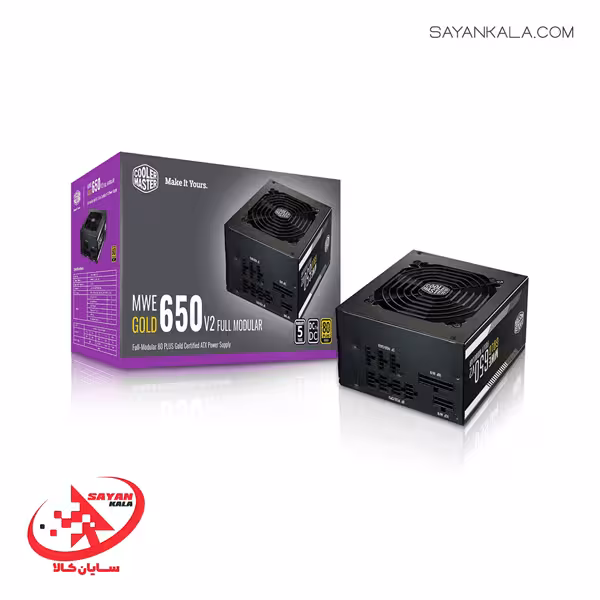 منبع تغذیه کولر مستر مدل POWER COOLER MASTER GOLD FULL MWE MODULAR 650W V2