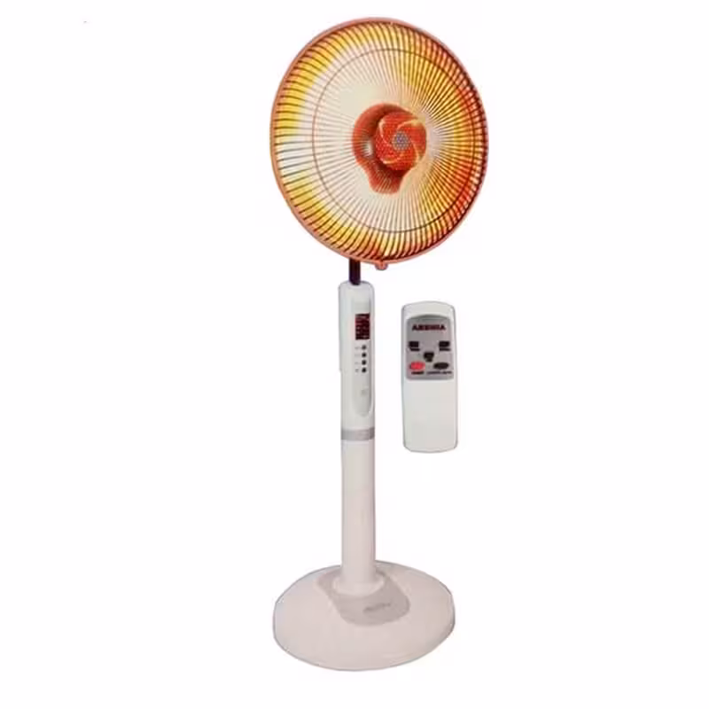 بخاری برقی هالوژنی فن دار LED دار ارشیا مدل کلاسیک SH-1441A كنترل دار