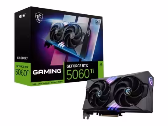 کارت گرافیک ام اس آی مدل GeForce RTX 5060 Ti 8G GAMING OC