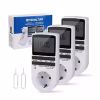 پک سه عددی پریز تایمر دار دیجیتالی برند Aulaya TM02