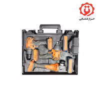 کیت سه عددی مینی فرز، دریل چکشی و بکس شارژی (دو باتری) آنکور مدل E.A.W