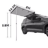 سایبان بغل خودرو اقتصادی مجیکمپ