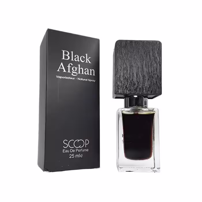عطر جیبی ادوپرفیوم مردانه بلک افغان اسکوپ مدل Scoop Black Afghan Eau De Perfume