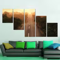 تابلو دیواری منظره 5 تکه کد TA2804