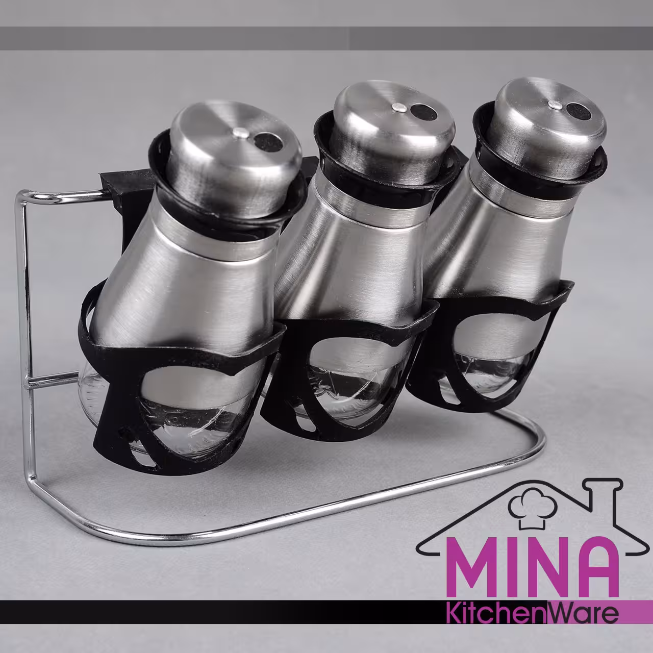 ادویه 3 دیواری رومینا استیل کد 205 مینا کیچن ویر