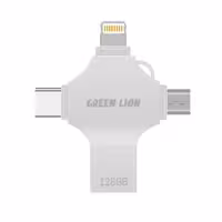 فلش مموری گرین لاین مدل FD-4 IN 1-128GB ظرفیت 128 گیگابایت