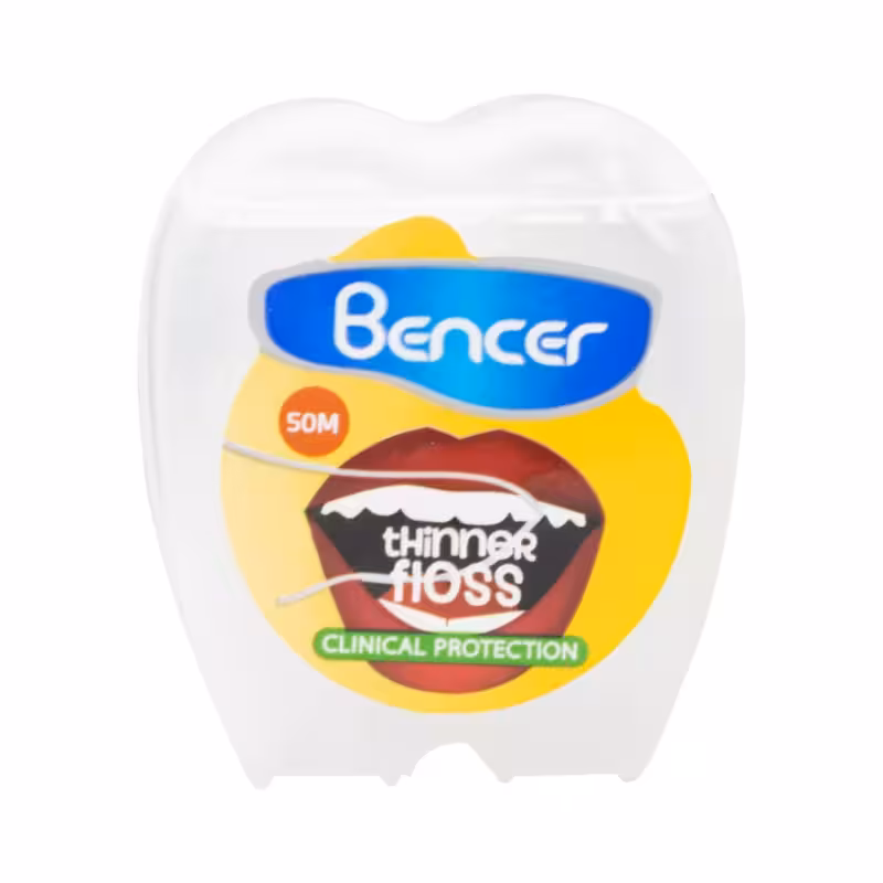 نخ دندان نعنایی نازک تر 50 متری بنسر