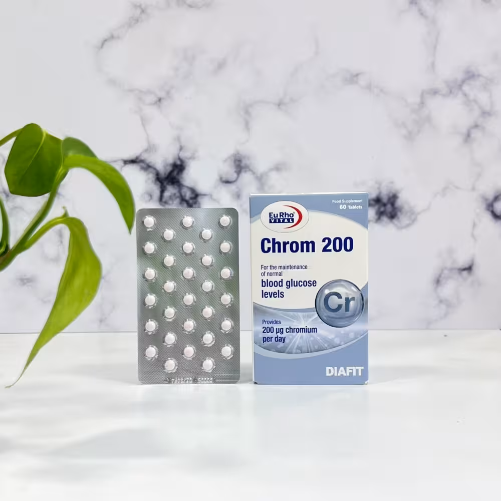 قرص کروم 200 میکروگرم یوروویتال |60عدد