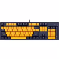 کیبورد مخصوص گیم رپو مدل V500pro رنگ زرد و آبی