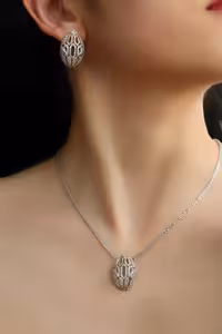 نیمست نقره بولگاری جواهری کد 00529