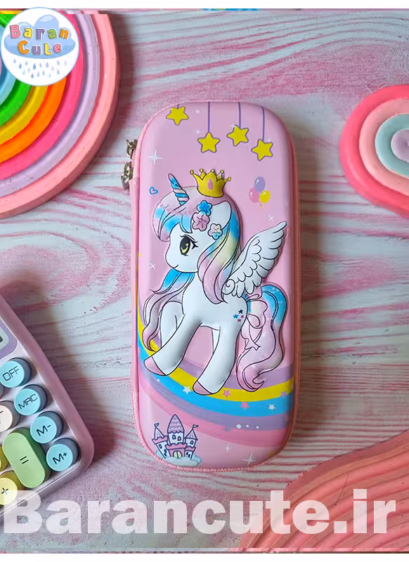 جامدادی نیم تبلتی برجسته طرح یونیکورن