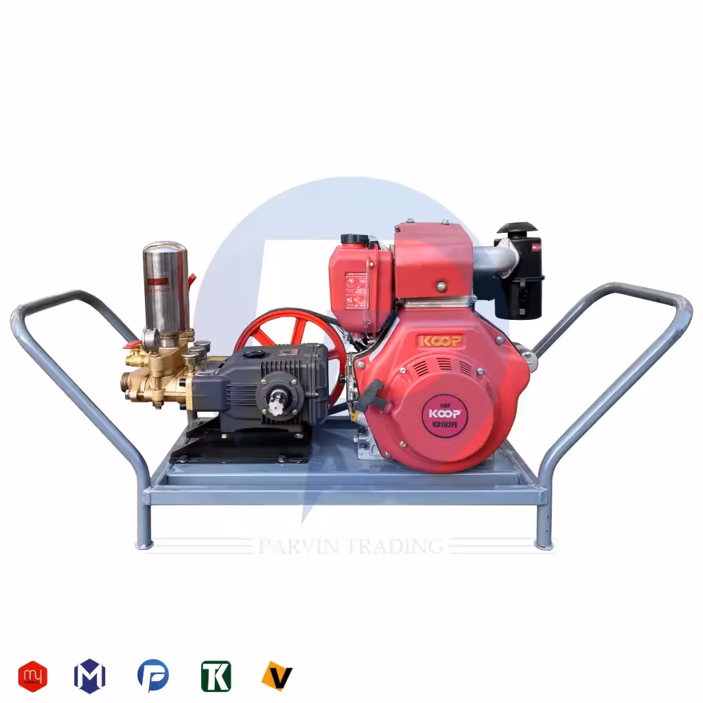 سمپاش گازوئیلی کوپ 14 اسب با پمپ میتسوبیشی مدل OS150