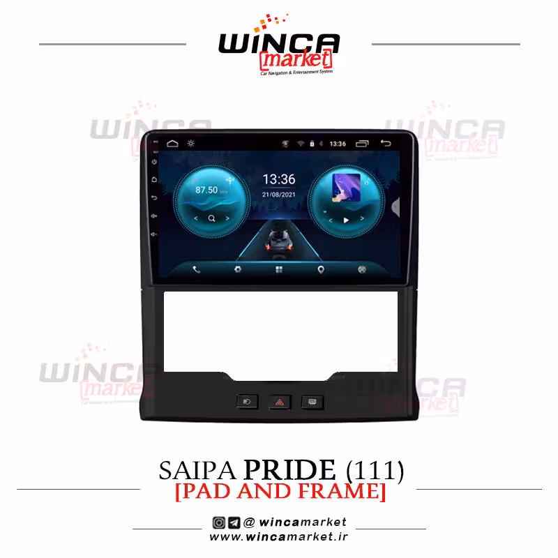 مانیتور فابریک اندروید پراید 111 سری اس S400 پلاس وینکا WINCA مدل RS855