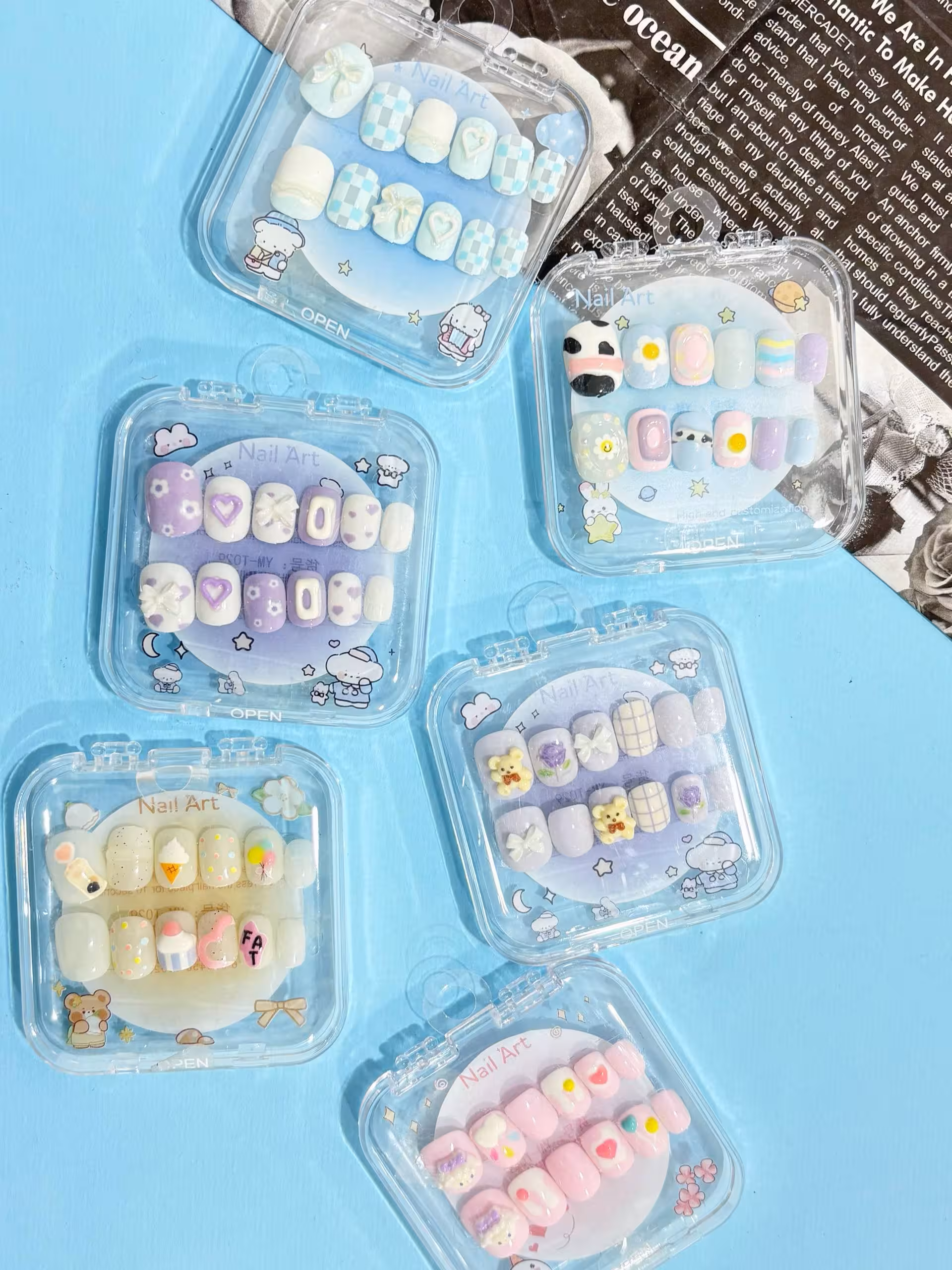 پک ناخن مصنوعی پاستلی