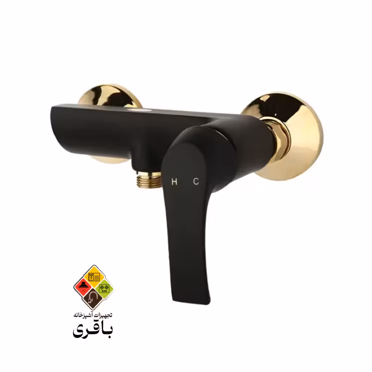 شیر توالت راسان مدل لوتوس مشکی