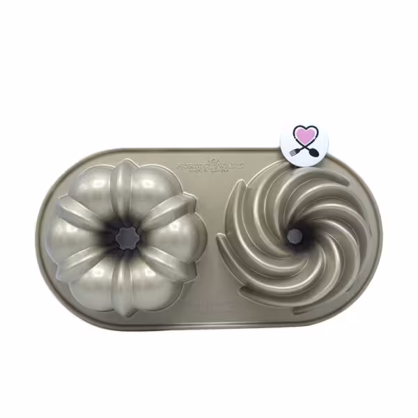 قالب کیک دوتایی کلاسیک Nordic Ware – طرح Bundt کوچک